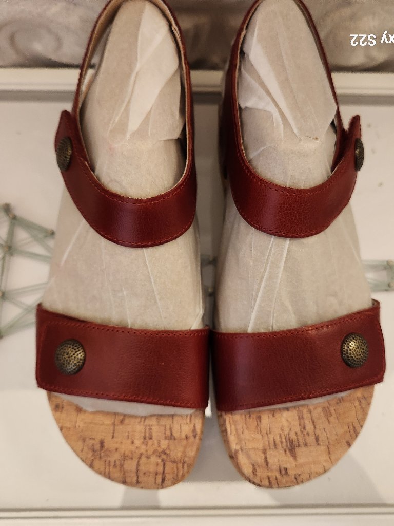 Alegria " Marta" Garnet Leather Sandals. Nib. Size Eu 38/Us 8-8.5 — image 8 of 8